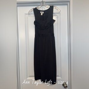 LOFT Black Sleeveless Dress